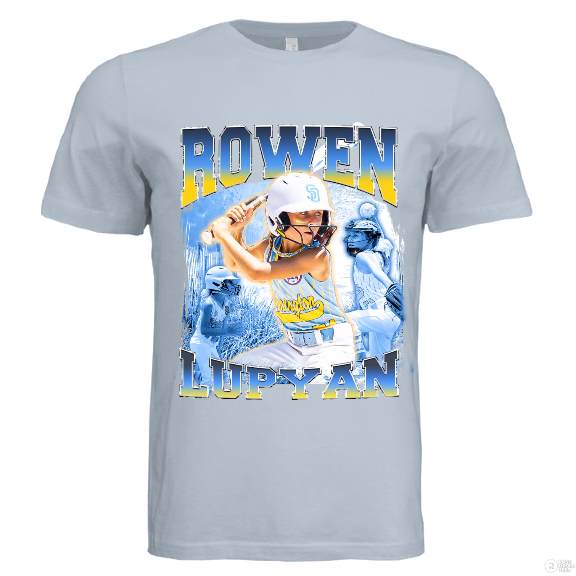 Solid Carolina Blue Triblend - FRONT