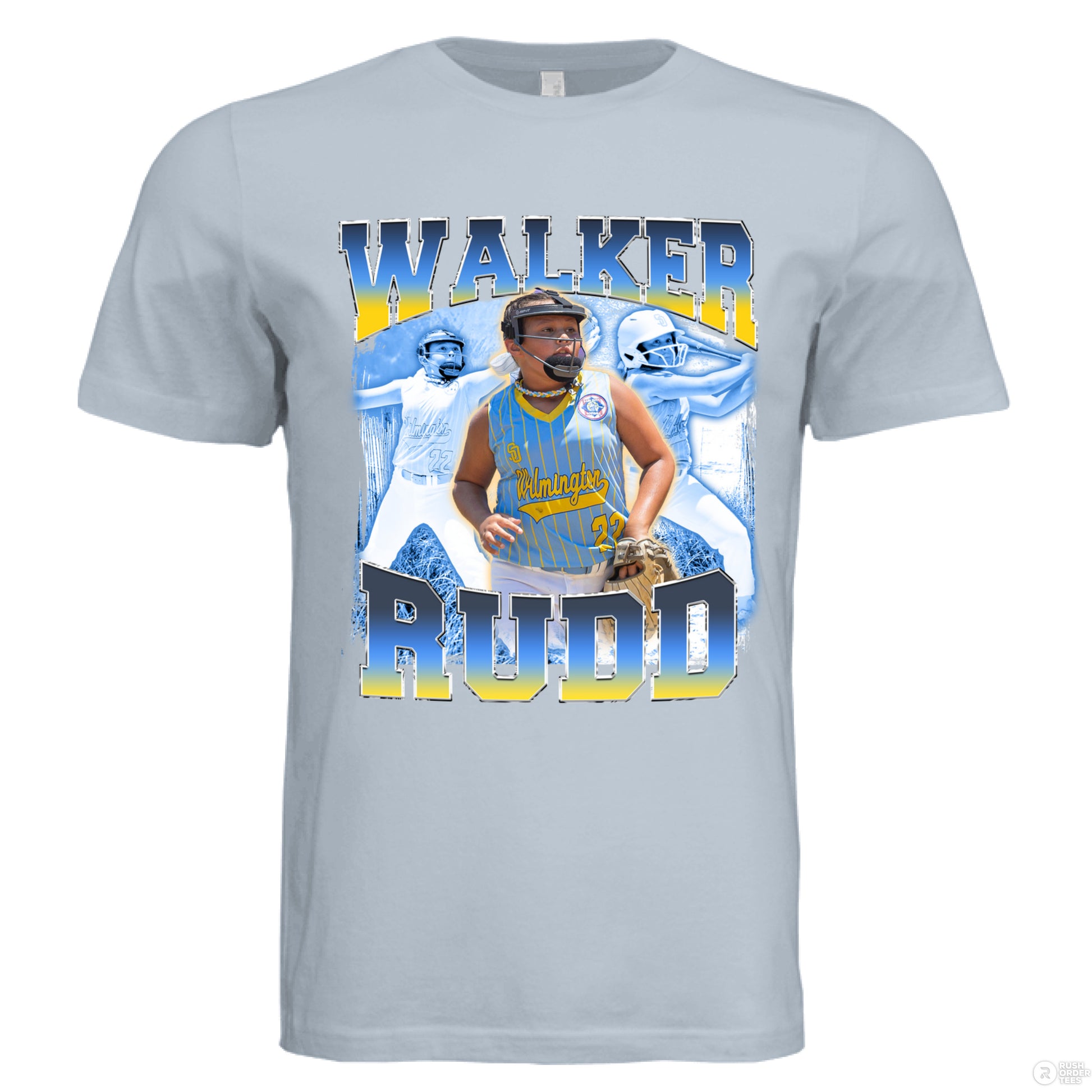 Solid Carolina Blue Triblend - FRONT
