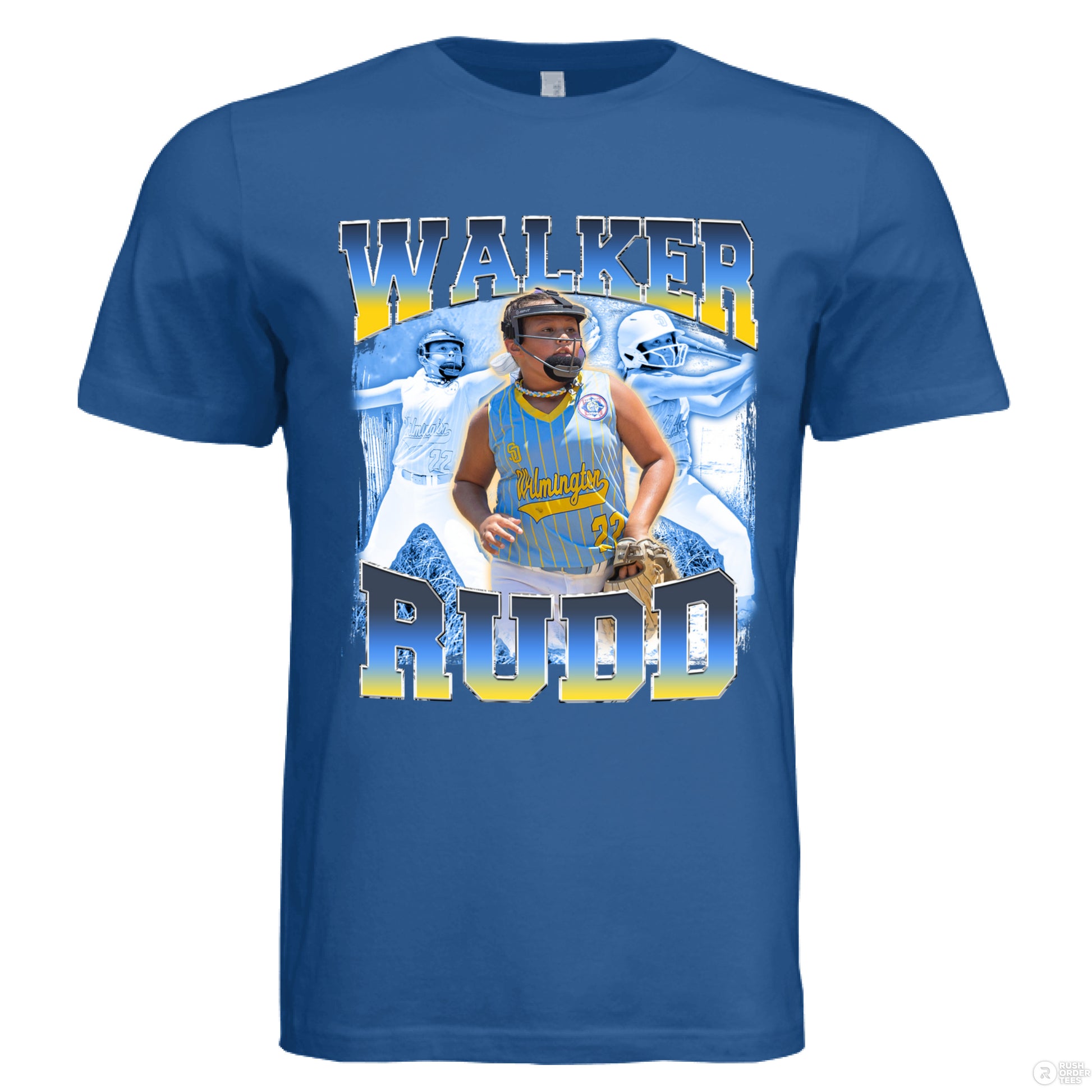 Solid True Royal Triblend - FRONT