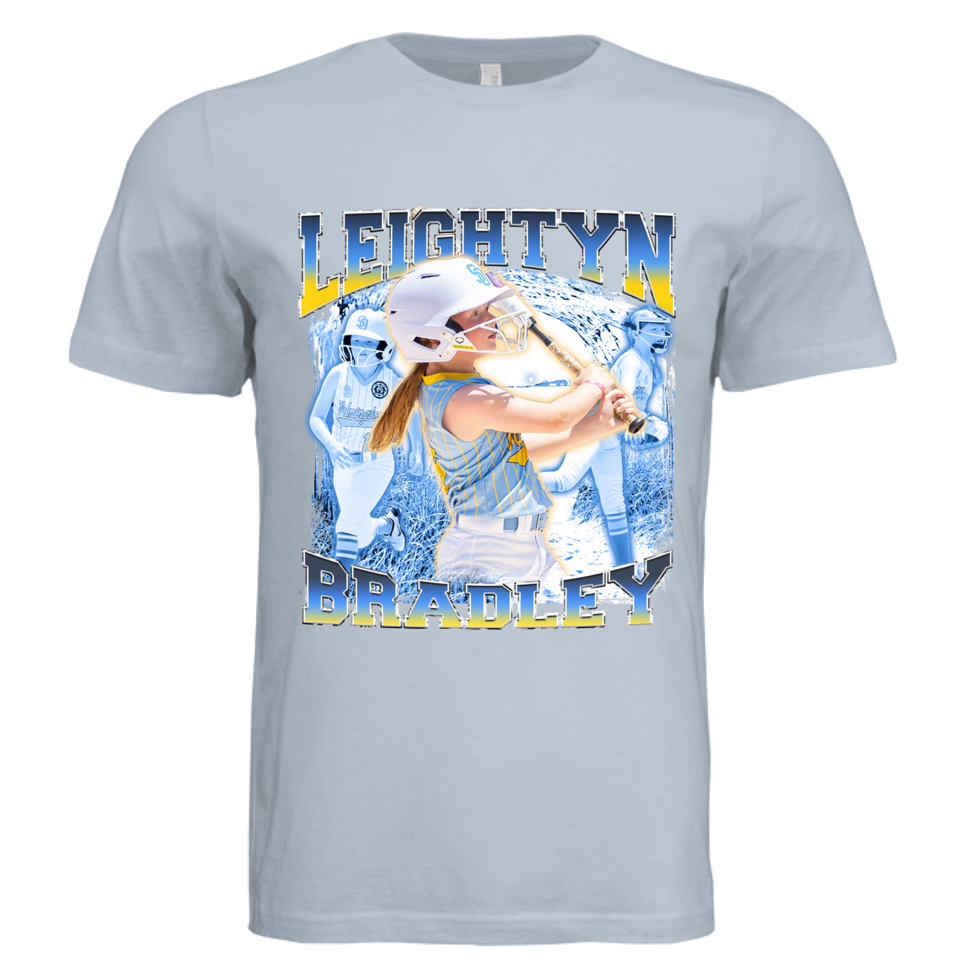 Solid Carolina Blue Triblend - FRONT